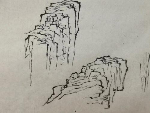 折带皴画法视频,传统山水画的经典技法解析